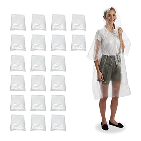 Relaxdays Lluvia desechable, Juego de 20 Unidades Cover