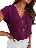 ANRABESS Women Tops Cap Sleeve Dressy...