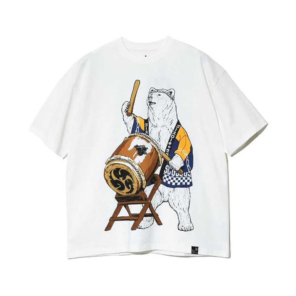 go slow caravan USA/C 和太鼓クマSP ゆったりTEE USA/C 和太鼓クマSP ゆったりTEE（Tシャツ/カットソー）｜go