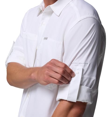 Image of Columbia Men Omni-Shade Silver Ridge Utility Lite Hiking and Trekking Long Sleeve Shirt