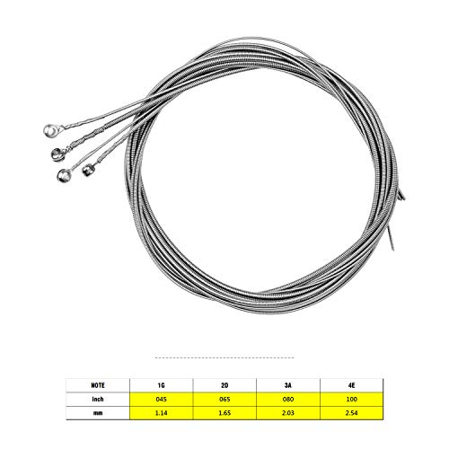 SHUIYUE Cordes de Basse pour Guitare électrique Hexagon Alloy Wire Nickel Wound Bright Corrosion Resistant 4 Strings Set… - Les Beatles, Paul McCartney, John Lennon, RIngo Starr, George Harrison SHUIYUE Cordes de Basse pour Guitare électrique Hexagon Alloy Wire Nickel Wound Bright Corrosion Resistant 4 Strings Set… – Image 7