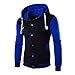 Męska kurtka baseballowa z kapturem Varsity College Jacket nowa premium uniseks amerykański styl baseball niestandardowa góra męska damska prezent prezent topy odzież wierzchnia, NIEBIESKI, XXL