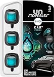 Febreze Car Air Freshener Vent Clip Unstoppables Fresh Scent, .07 oz Car vent Clip, Pack of 3