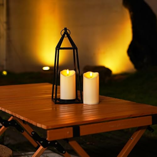 image for Homemory 6”x3” Outdoor Waterproof Flameless Candles, LED Candles, 