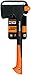 Fiskars Chopping Axe S X10, Storage and Carrying Case Included, Length: 44 cm, Non-Stick Coating, High Steel Blade/Fibreglass Handle, Black/Orange, 1015619