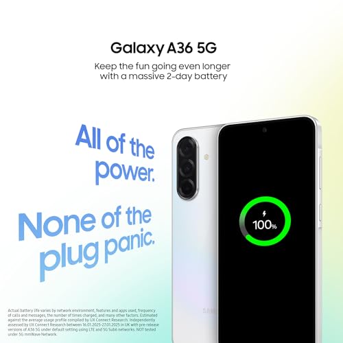 Samsung Galaxy A36 5G Smartphone, Awesome Intelligence, 8GB RAM, 256GB Storage, 50MP Camera, Awesome Black, (UK Version) (Renewed) - Image 2