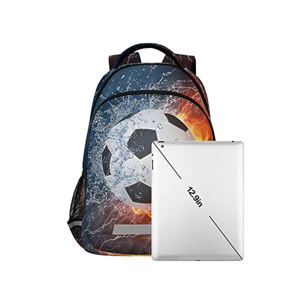 Football boys backpack soccer ball elementary school bookbag kids travel rucksack laptop bag  urban country home decor