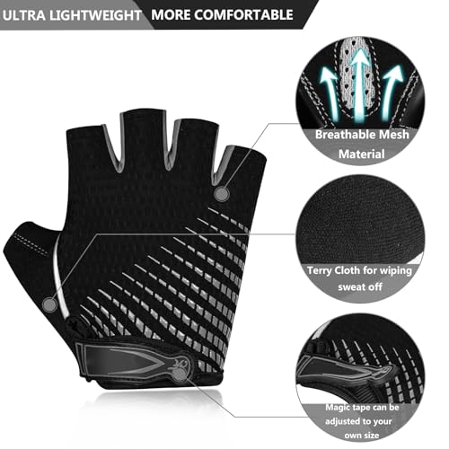 image for BIKINGMOREOK Cycling Gloves Bike Gloves for Men Women,Breathable Bicyc