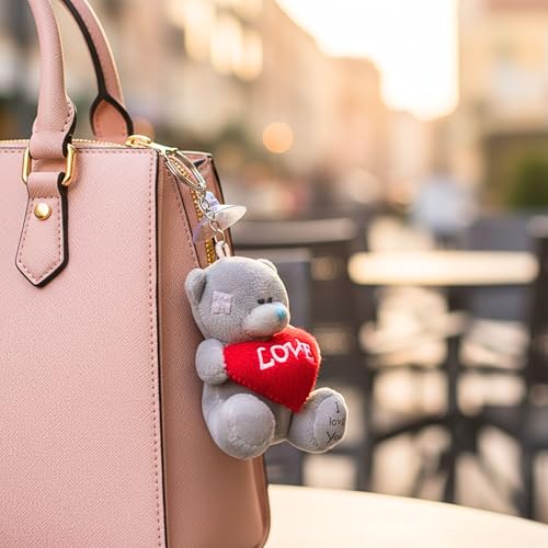 Image of Tickles Love Theme Charm Keychain For Girlfriend Boyfriend Valentine Day Gift