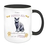 Lustige Sprüche Tasse, Meine Seelenverwandte Russisch Blau, Katze, Geschenke Tasse,Katzenbesitzer, A6260 ...