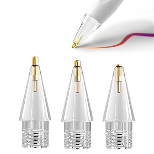 Image of ZORBES 3Pcs Replacement Pencil Tips for Pencil 2nd Gen & 1st Gen 0.6mm /1.0mm /1.5mm Pencil Tips Transparent Metal Nibs for Pencil 2nd Gen & 1st Gen