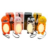Luminals Small Personal Handheld Fan, Set of 4 Mini Portable Battery Operated Cordless Hand Fans AA-Battery Powered Pocket Fan for Personal Outdoor Travel Kids Cute Animal Design