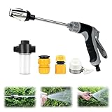 Hochdruckreiniger Bodensprühgerät 34 × 13,5 cm, Pressure Washer mit Verstellbarer Düse, Industrieller Powerjet Wasser,High Pressure Washer für Außenbereich, Auto, Garten, Auffahrt & Terrasse (A)