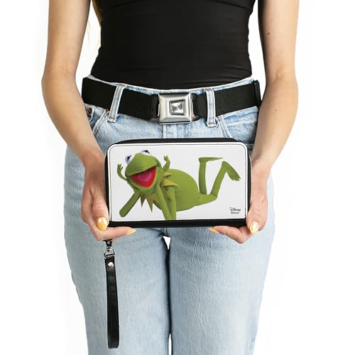 Buckle-Down Women's PU Zip Around Wallet Rectangle-Muppets, 7.5"x4.5"3
