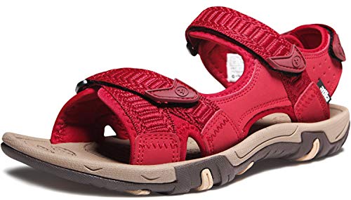 Atika Women's Havana Outdoor Hiking Sandals, Athletic Open Toe Walking Sport Sandals, Comfortable Summer Water Shoes, Havana Sandals Wine, 7 #TOP17