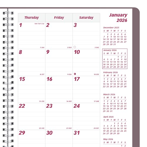 Brownline® 2026 Essential Monthly Planner, 14 Months, December 2025 to January 2027, Twin-Wire Binding, 8.875" x 7.125", Canyon (CB1200G.04-26) by Brownline - Image 4