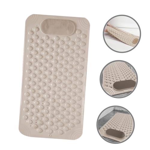Alfombrilla antideslizante exfoliante de PVC con ventosas para masaje en la ducha 3