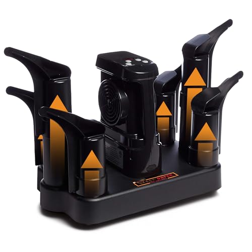 PEET Family Boot Dryer for 3 Pairs - Portable Electric Shoe Dryer for Ski Boots, Work Boots, Kids Shoes & Athletic Gear - Always-On, Silent, High Capacity - Made in USA