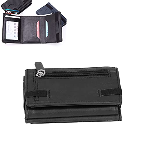 Carteira do titular do cartão, slim antimagnético portátil multifuncional antifurto titular do cartã