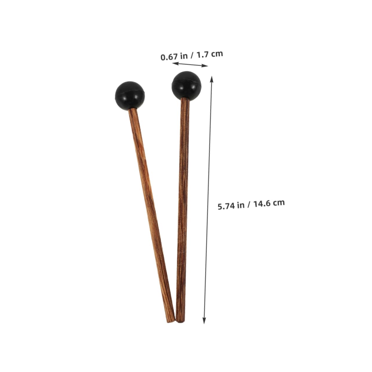 Vaguelly 2Pairs Ethereal Drumsticks Lightweight Percussion Mallets for Tongue Drum Unique Design for Melodious Sound for Beginners