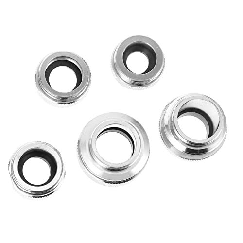 HOMSFOU 5 adaptadores de aireador de grifo, conectores duraderos para manguera de jardín, prácticos filtros de agua, adaptador de grifo macho, reduce las salpicaduras, fácil instalación