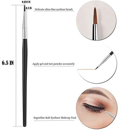 Fine Angled Eyeliner Brushes, Jassins Precision Gel Eye Liner Brush,Synthetic Bristles Eye Makeup Tool,Ultra Thin Slanted Flat Angle For Beauty Cosmetic Tool #TOP1