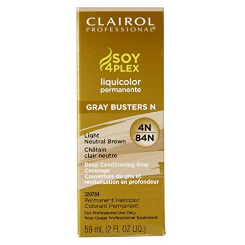 Clairol Professional Liquicolor 4N/84N Light Neutral Brown, 2 oz (Pack of 2)