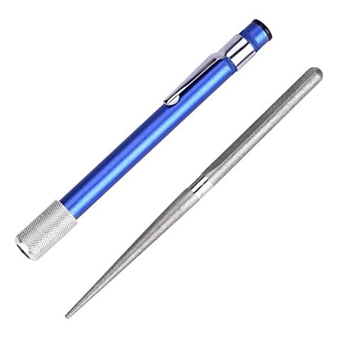Messerschärfer Diamant, Portable Pocket Schleifstein Klein Schleifstab Multipurpose Spitzer Messer Schärfen Stick für Outdoor Küche Wellenschliff Cover