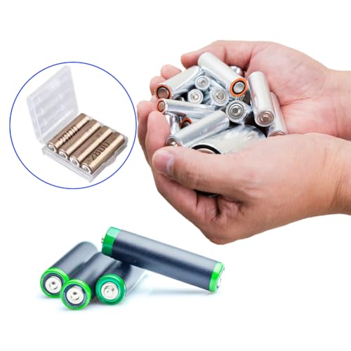 9 Pcs AA/AAA Cell Battery Storage Case Holder Box, Clear Cell Battery Case, Hard Plastic Batterys-Storage Boxes for AA AAA Batteries and Rechargeable Batteries - Image 7