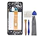 Complete Screen LCD Digitizer Touch Assembly Replacement for Samsung Galaxy A04s SM-A047F with Tool Kit and Screen Frame Installed Black 6.5