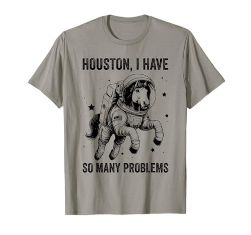 Horse Dad Mom Space - Houston Problem Andaluz Camiseta