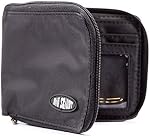 Big Skinny Men's Zippered Bi-Fold Slim Wallet, Holds Up to 25 Cards