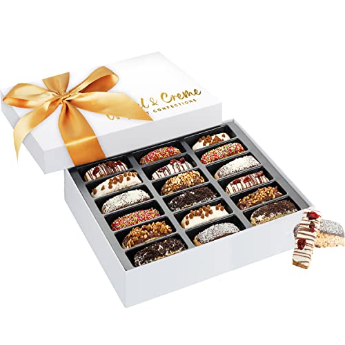 Hazel & Creme Biscotti Gift Baskets - Food Gift Baskets For Him Or Her - Corporate, Birthday, Holiday, Sympathy, Gourmet Gifting #TOP1