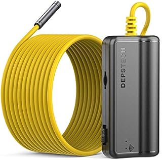 DEPSTECH WiFi Borescope, 5.0MP HD Wireless Endoscope, Semi-Rigid, 16 inch Focal Distance, Snake