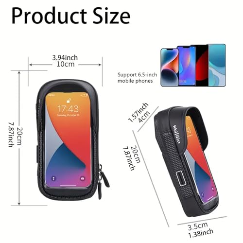 Bike Phone Holder EVA Waterproof Bike Front Frame Bag Top