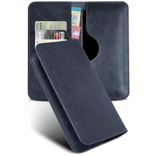 Étui rabat iPhone 17 Pro Max moex bleu évitez les rayures d'écran avec l'étui porte-carte