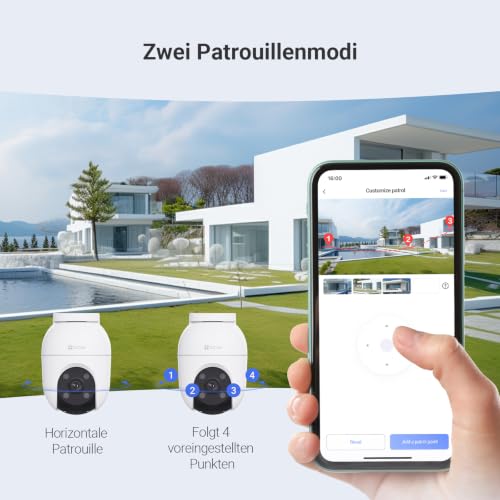 EZVIZ 2K 2PK Caméra de Surveillance Extérieur Wi-FI à 360° C8c 3MP 2Pack - 11