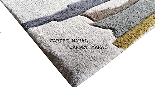 Image of Carpet Mahal Export Quality Handmade Tuffted Pure Woollen Carpet for Living Room Bedroom Size 12 x 18 feet (360X540 Cm) Color-Multi