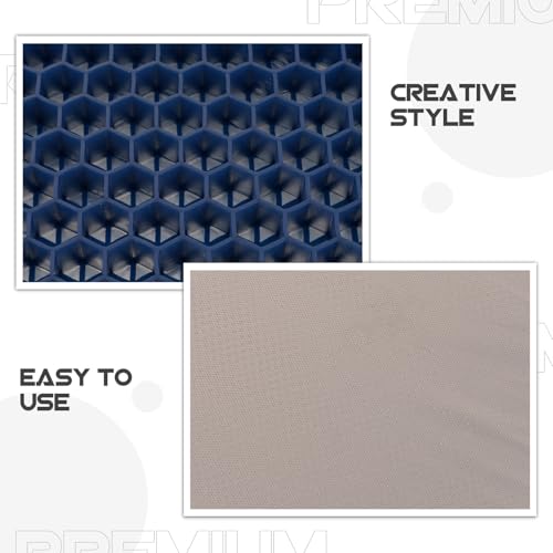 Cojín de látex para asiento ergonómico con funda textil gris transpirable 4