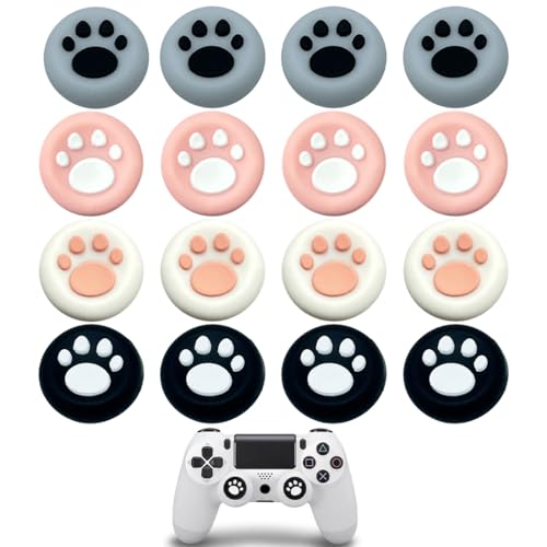 Capuchon de Joystick, 16 Pièces Joystick en Silicone, Protection Manette Switch, Housse de Joystick en Silicone Souple