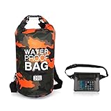 ✿【Material de calidad premium:】toda la bolsa está hecha de tela impermeable de PVC, la mejor estanqueidad y rendimiento a prueba de agua. Ligero, resistente, muy fuerte, cómodo de llevar, a prueba de rasgaduras y perforaciones. La combinación perfecta que necesitas en tus aventuras.