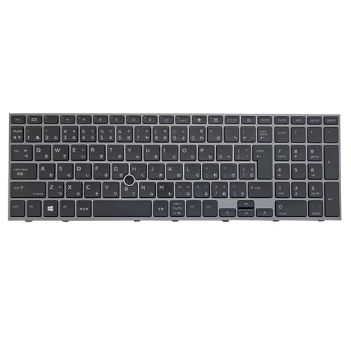 �m�[�g�p�\�R���̃L�[�{�[�h �ɓK������ HP L97968-291 L97967-291 �o�b�N���C�g�t�� ���{��JP�u���b�N �� �O���[�t���[��