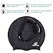 Dsane Extra Large Swimming Cap for Women and Men,Special Design Swim Cap for Very Long Thick Curly Hair&Dreadlocks Weaves Braids Afros Silicone Keep Your Hair Dry(Black/XL)