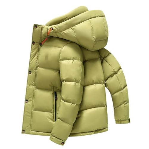 Doudoune courte à capuche homme blouson matelassé chaud coupe-vent