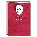 Hallmark Shoebox Friday the 13th Horror Valentine's Day Card (Nothing Will Save You, Jason Mask) Funny Card for Boyfriend, Girlfriend, Husband, Wife