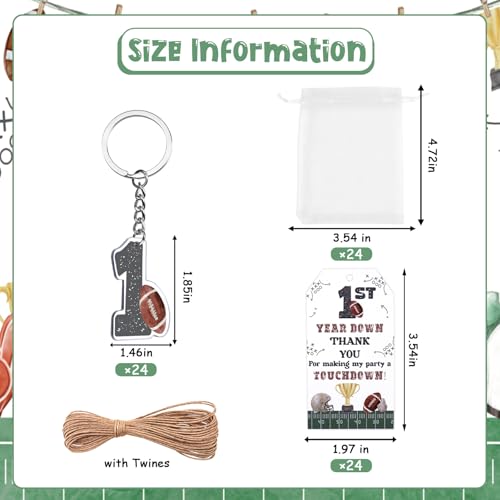 Image of Party Favors Theme Baby-Shower Keychain Set