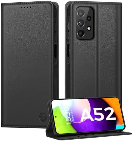 Kirnntca Handyhülle für Samsung Galaxy A52 5G/4G A52S 5G Hülle, Kartenfach Premium PU Leder Klapphülle Schutzhülle, Standfunktion Tasche Flip Case für Samsung Galaxy A52 5G/4G A52S