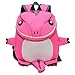 SANDIN Reisetasche Cartoon Kinderschultasche Rucksack Cartoon Dinosaurier Rucksack Jungen und Mädchen Kindergarten 2-5 Jahre alt pink 20 * 27 * 8cm