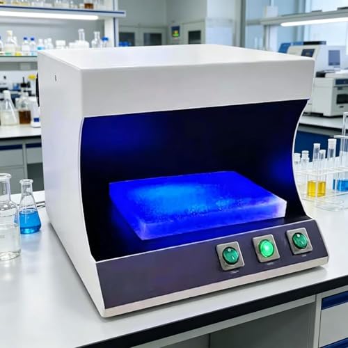 Analyseur d'ultraviolets UV Dark Box avec double longueur d'onde 254 nm et 365 nm pour laboratoire