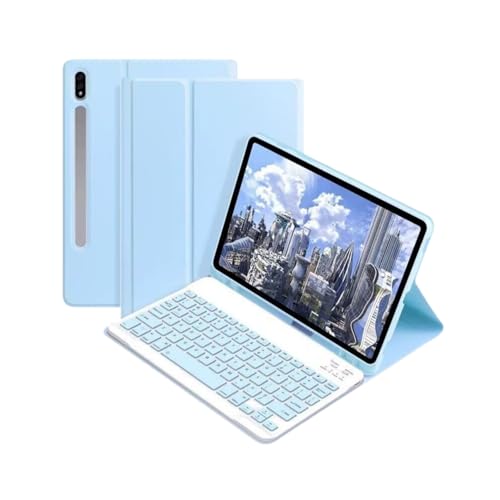 Clavier sans fil Bluetooth et protection folio pour Samsung Galaxy Tab S10+ 12.4